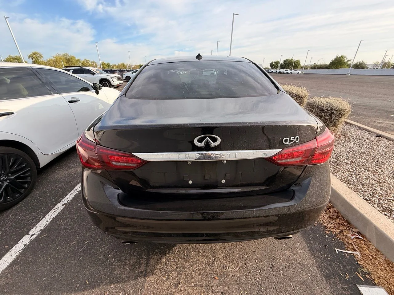 Used 2018 Black Obsidian INFINITI 2.0t Pure image 5