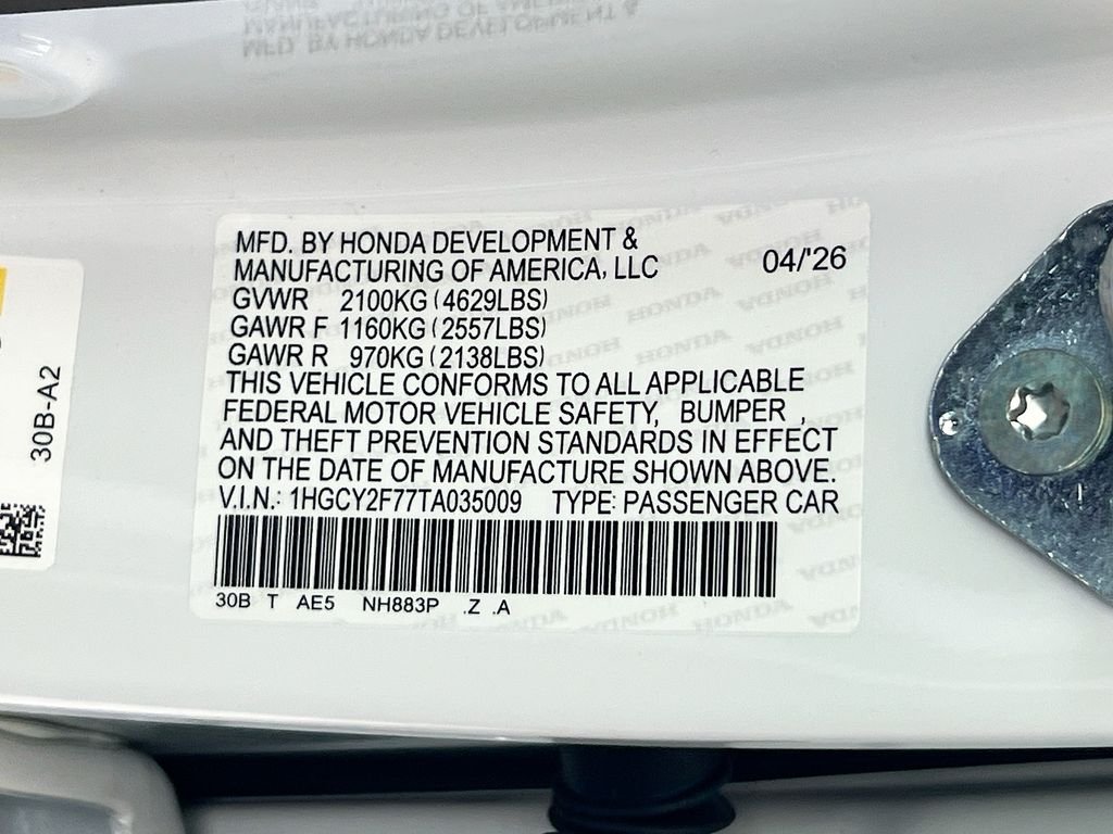 2026 Honda Accord Hybrid Sport-L - Photo 20