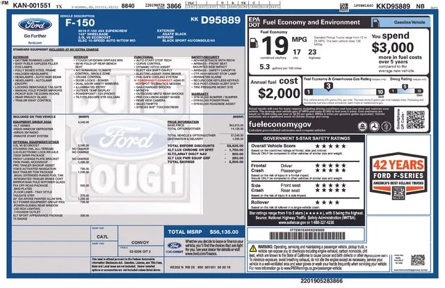 Used 2019 Black Metallic Ford XLT image 30