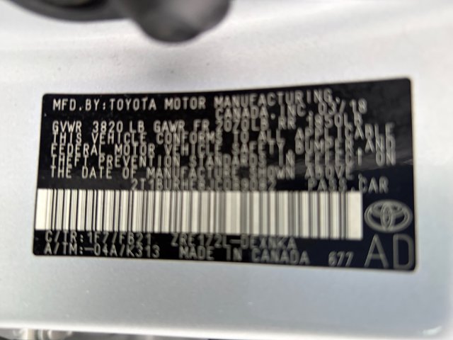 Used 2018 Silver Toyota LE image 24