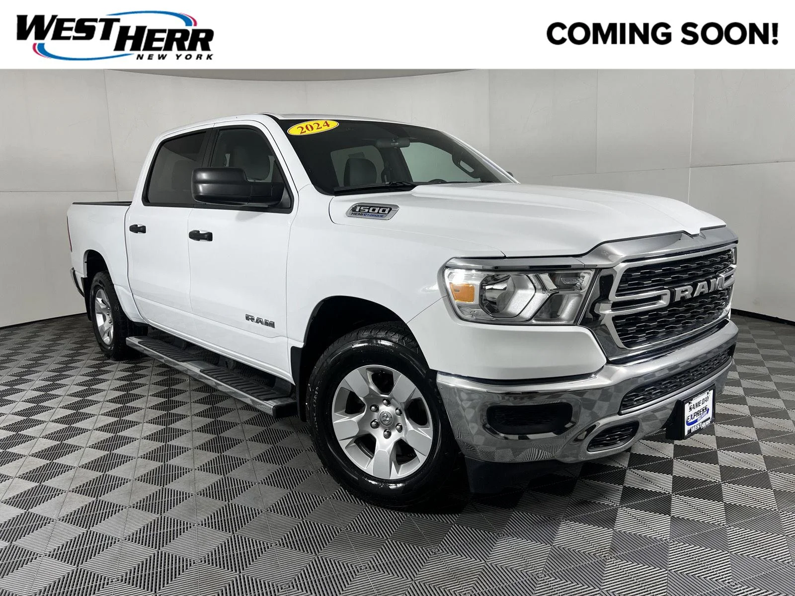 Used 2024 Bright White Clearcoat Ram Big Horn image 1