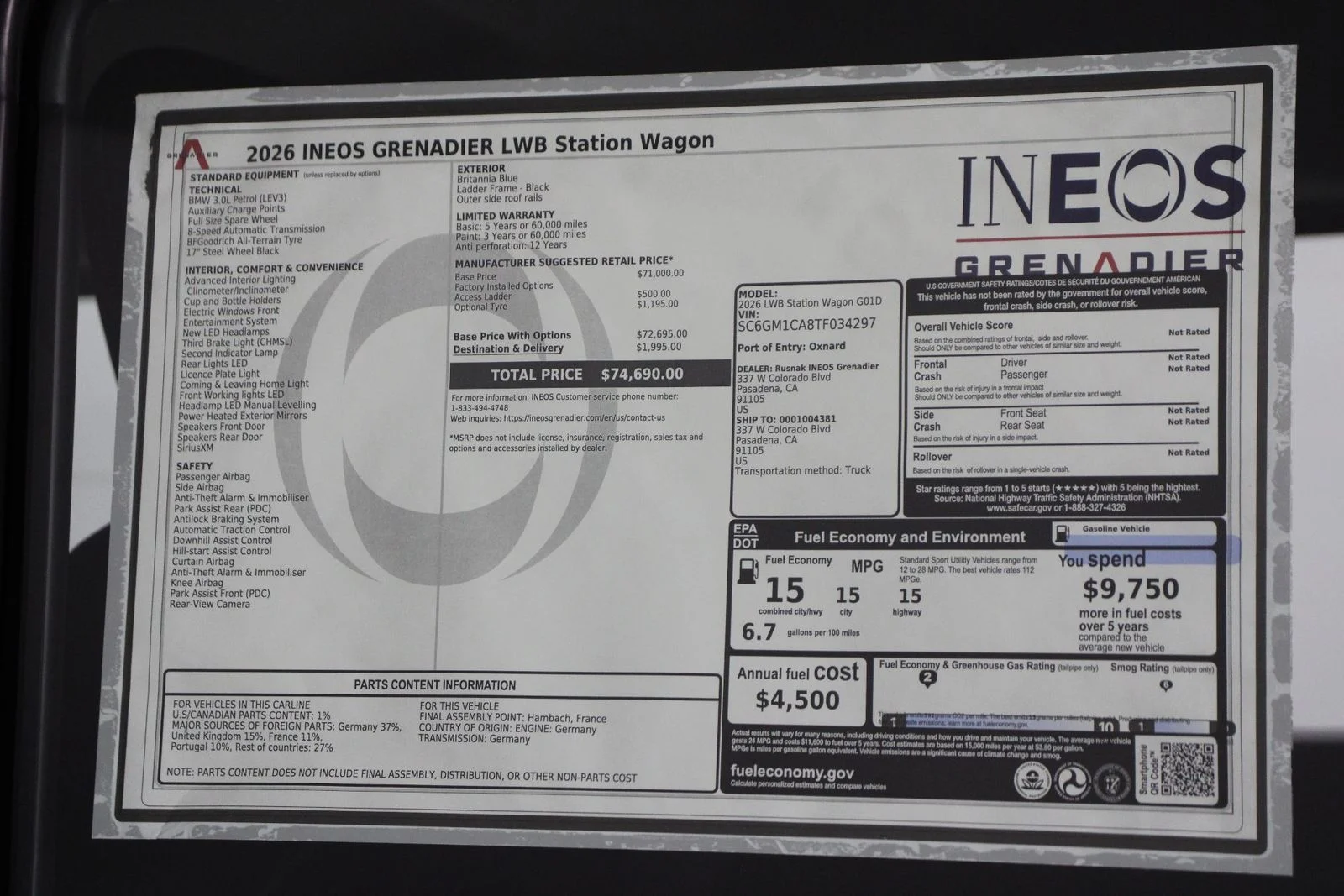 New 2026 Britannia Blue INEOS Base image 22