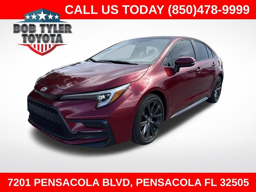 Used 2023 Red Toyota SE image 1
