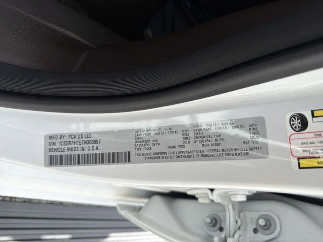 Used 2026 White Ram Limited image 34