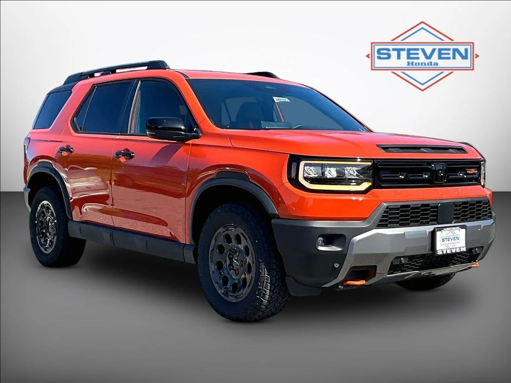 New 2026 Sunset Orange Honda TrailSport Blackout image 1