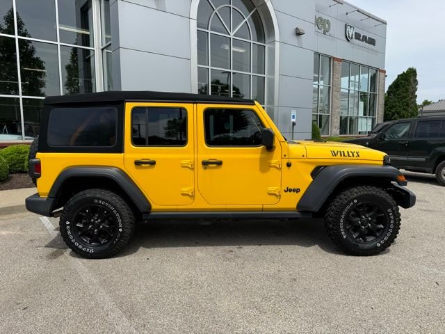 Used 2021 Yellow Jeep Unlimited Willys image 8