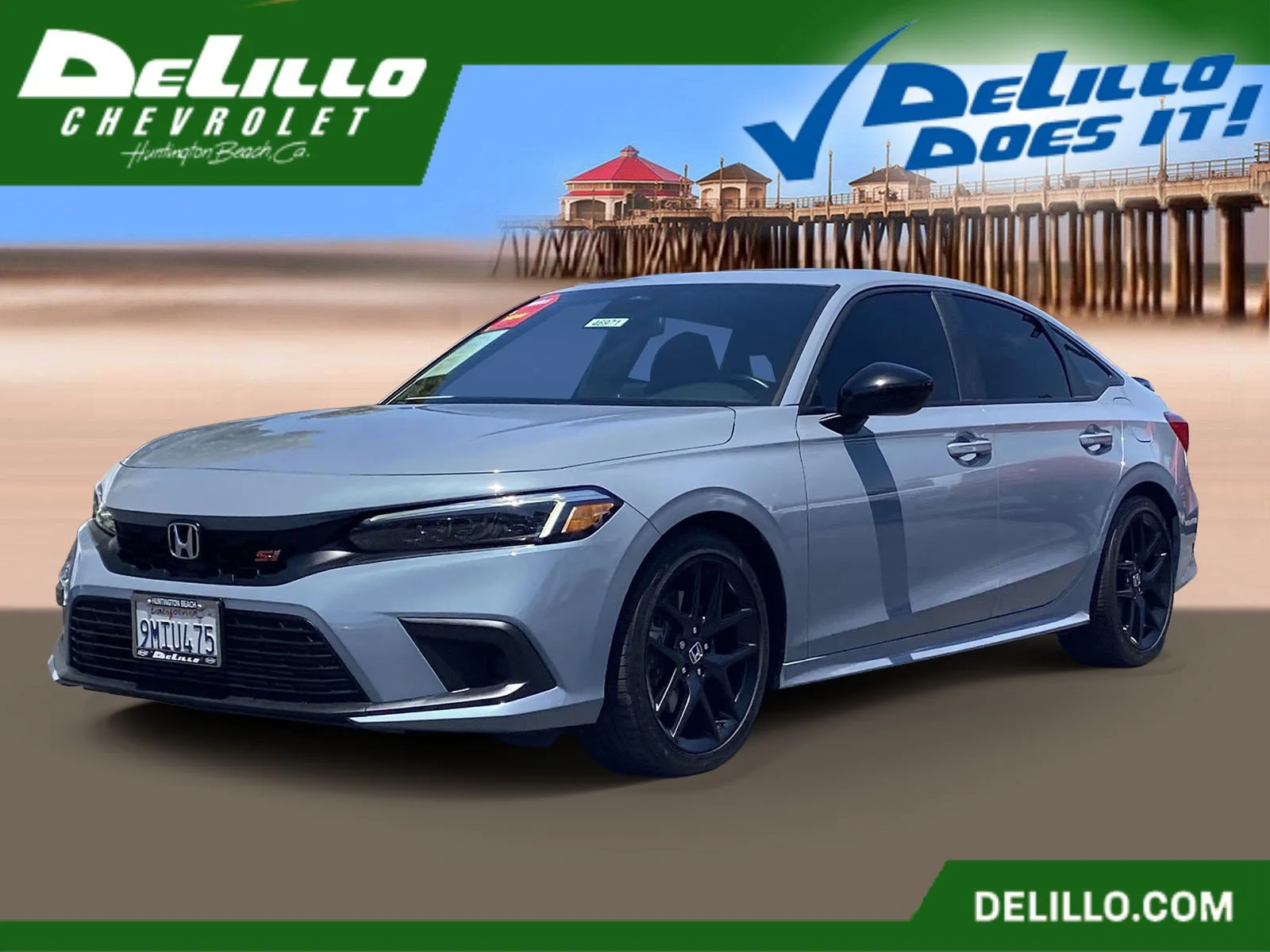 Used 2024 Sonic Gray Pearl Honda Si Manual Sedan image 1
