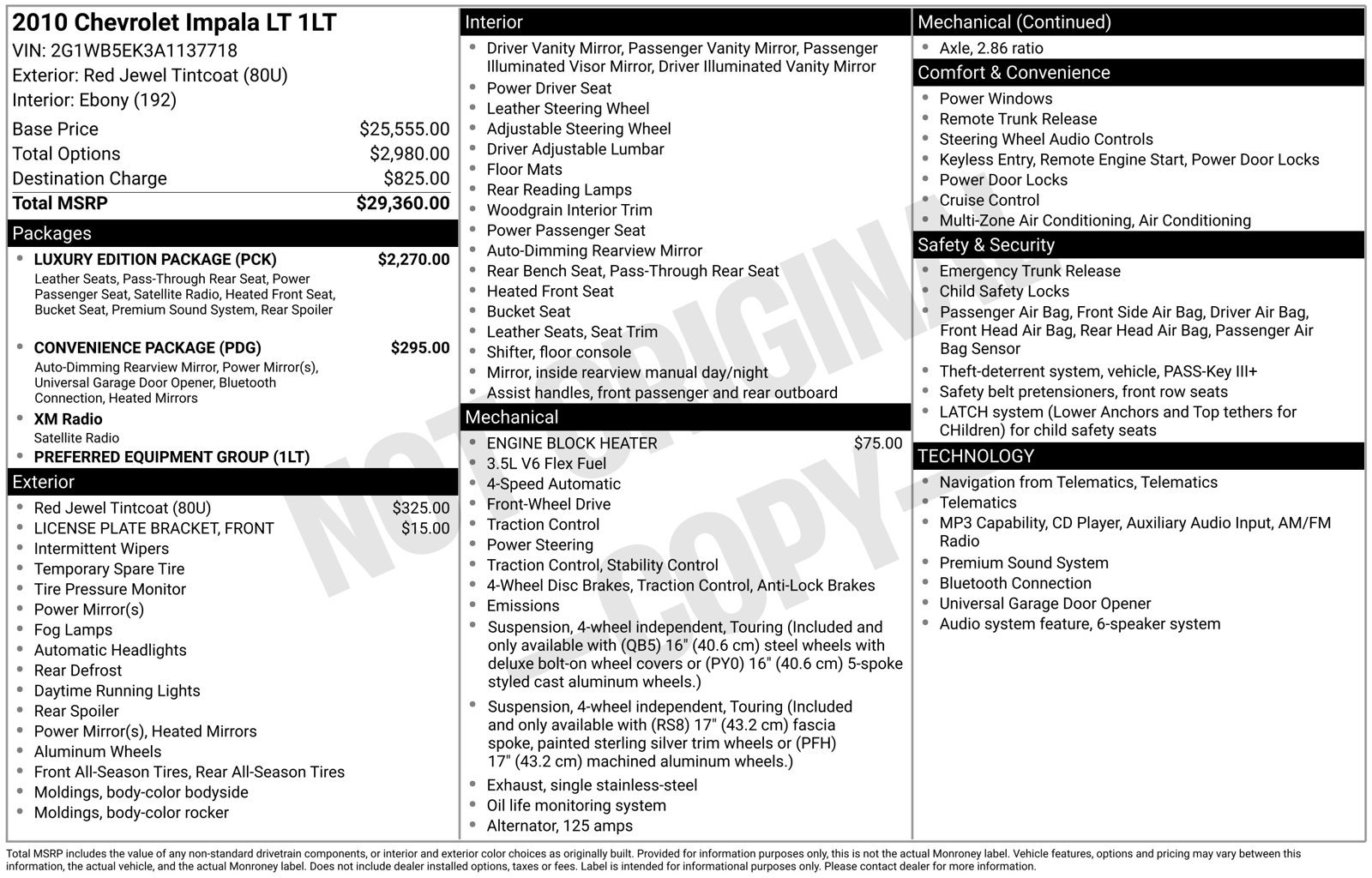 Used 2010 Red Chevrolet LT image 10