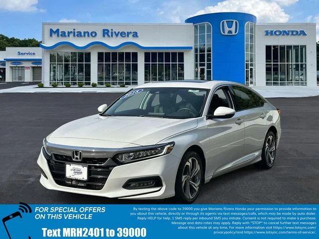 Certified Used 2018 Platinum White Pearl Honda EX-L image 2
