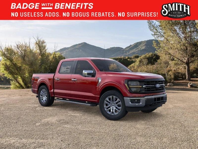 New 2025 Rapid Red Metallic Tinted Clearcoat Ford XLT image 8