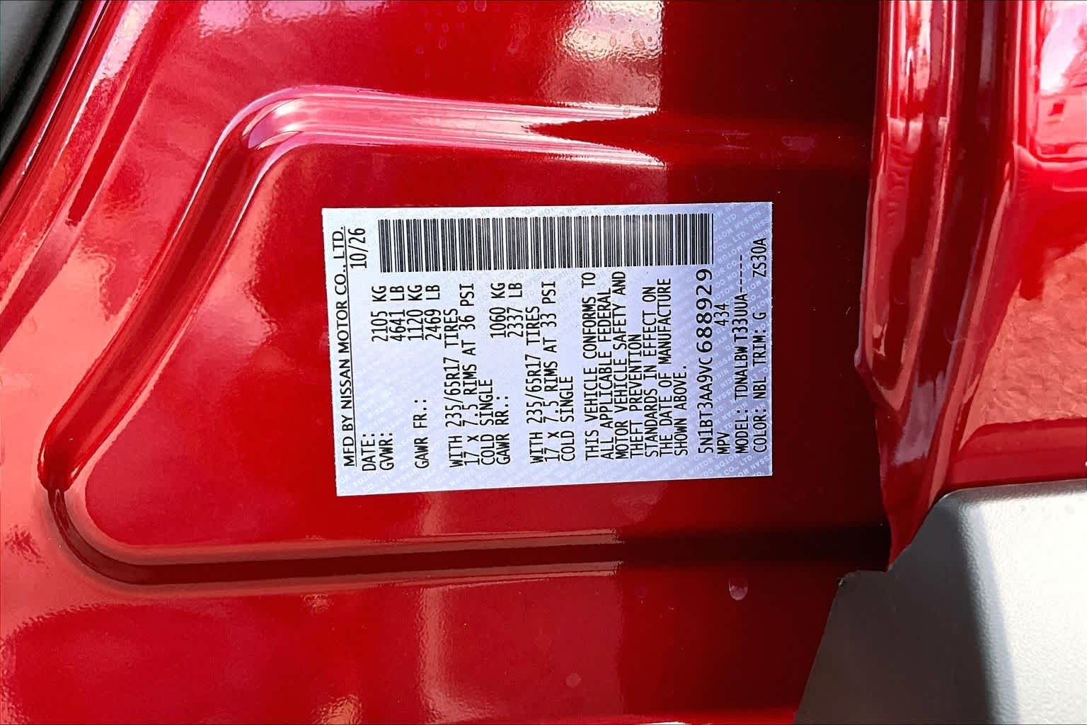 New 2027 Scarlet Ember Tintcoat Nissan S image 18
