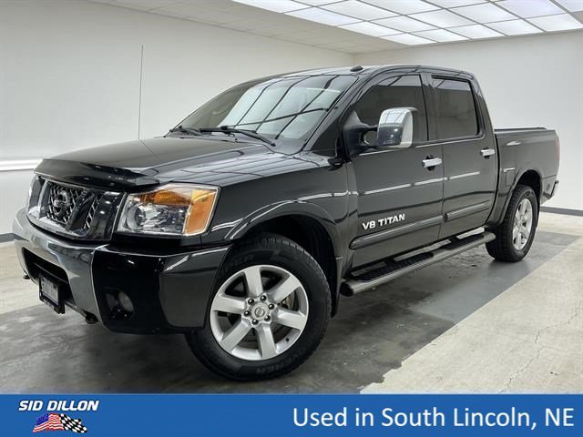 Galaxy Black 2009 Nissan Titan Pickup Truck Four-Wheel Drive Automatic