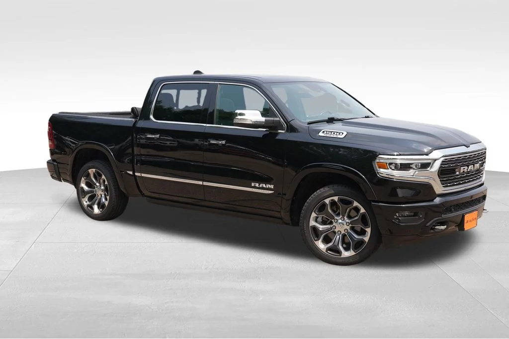 Used 2019 Diamond Black Crystal Pearlcoat Ram Limited image 2