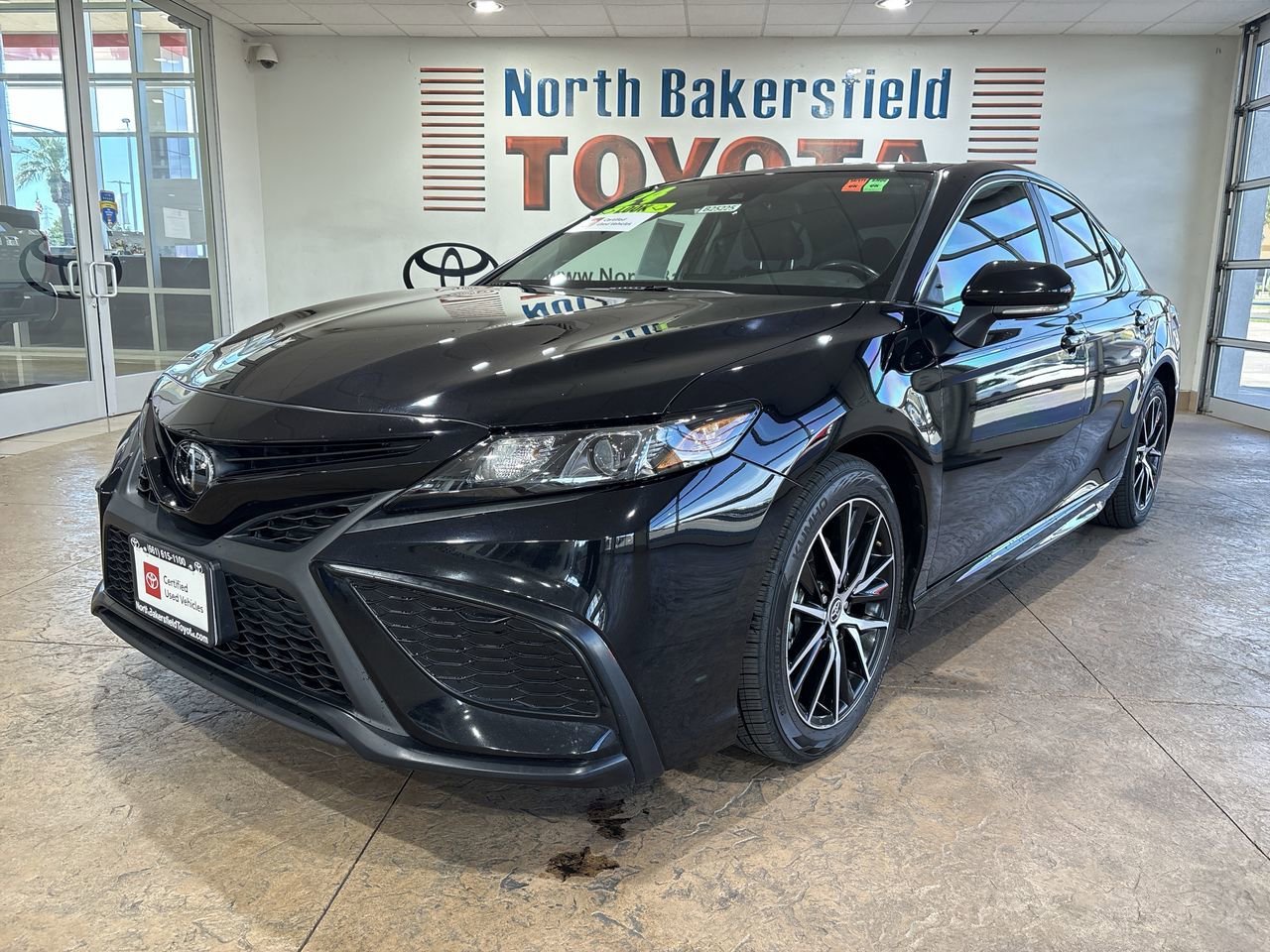 Certified Used 2024 Midnight Black Metallic Toyota SE image 6