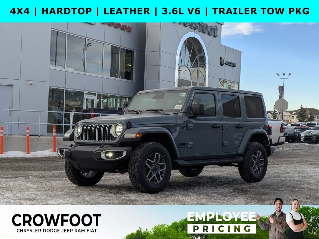 New 2026 Dark blue Jeep Sahara - - 4x4 - McKinley Leather - Body-Color Top - Alpine Audio - Technology Group & More! image 1