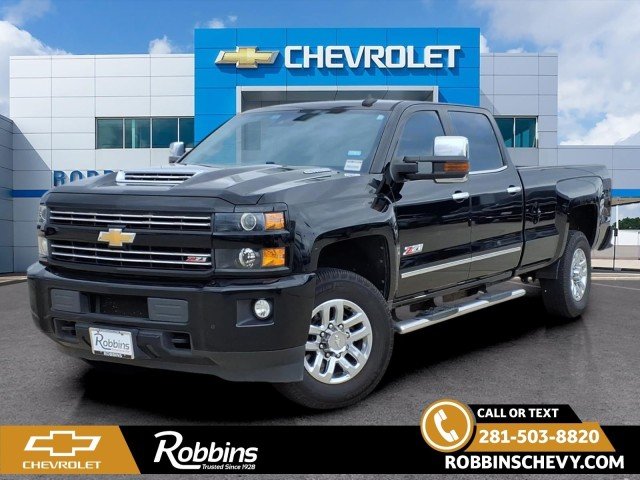 Black 2019 Chevrolet Silverado 3500HD LTZ Crew Cab 4WD Pickup Truck Four-Wheel Drive