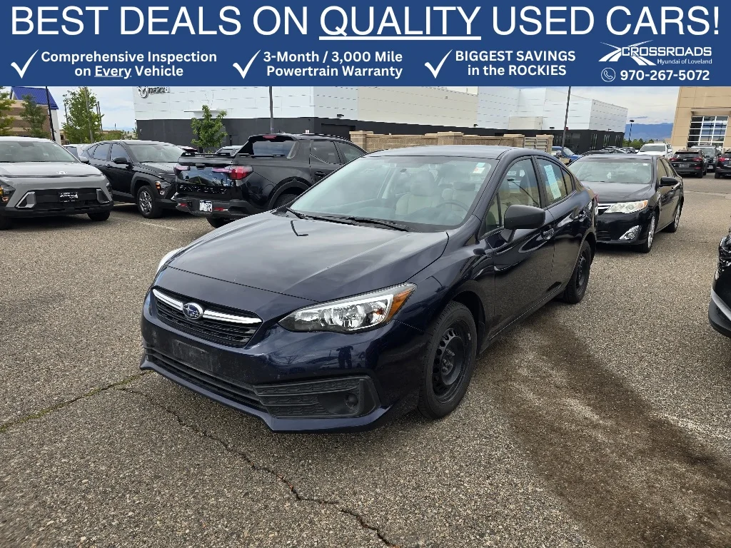 Used 2021 Dark Blue Pearl Subaru Base image 1