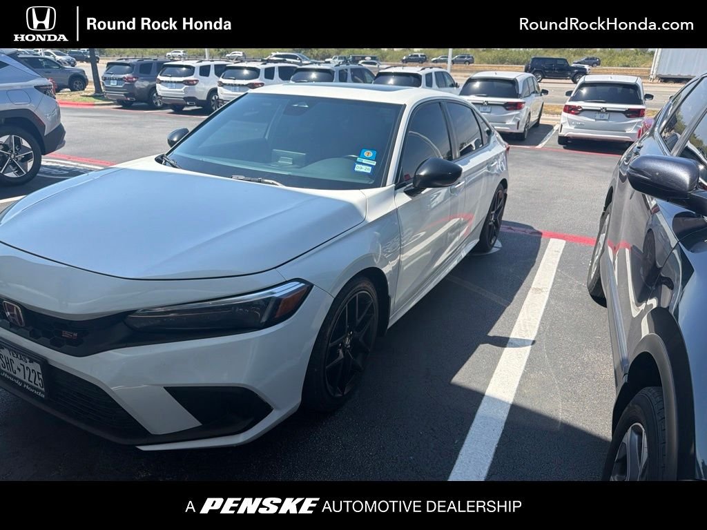 Used 2022 Platinum White Pearl Honda Si image 1