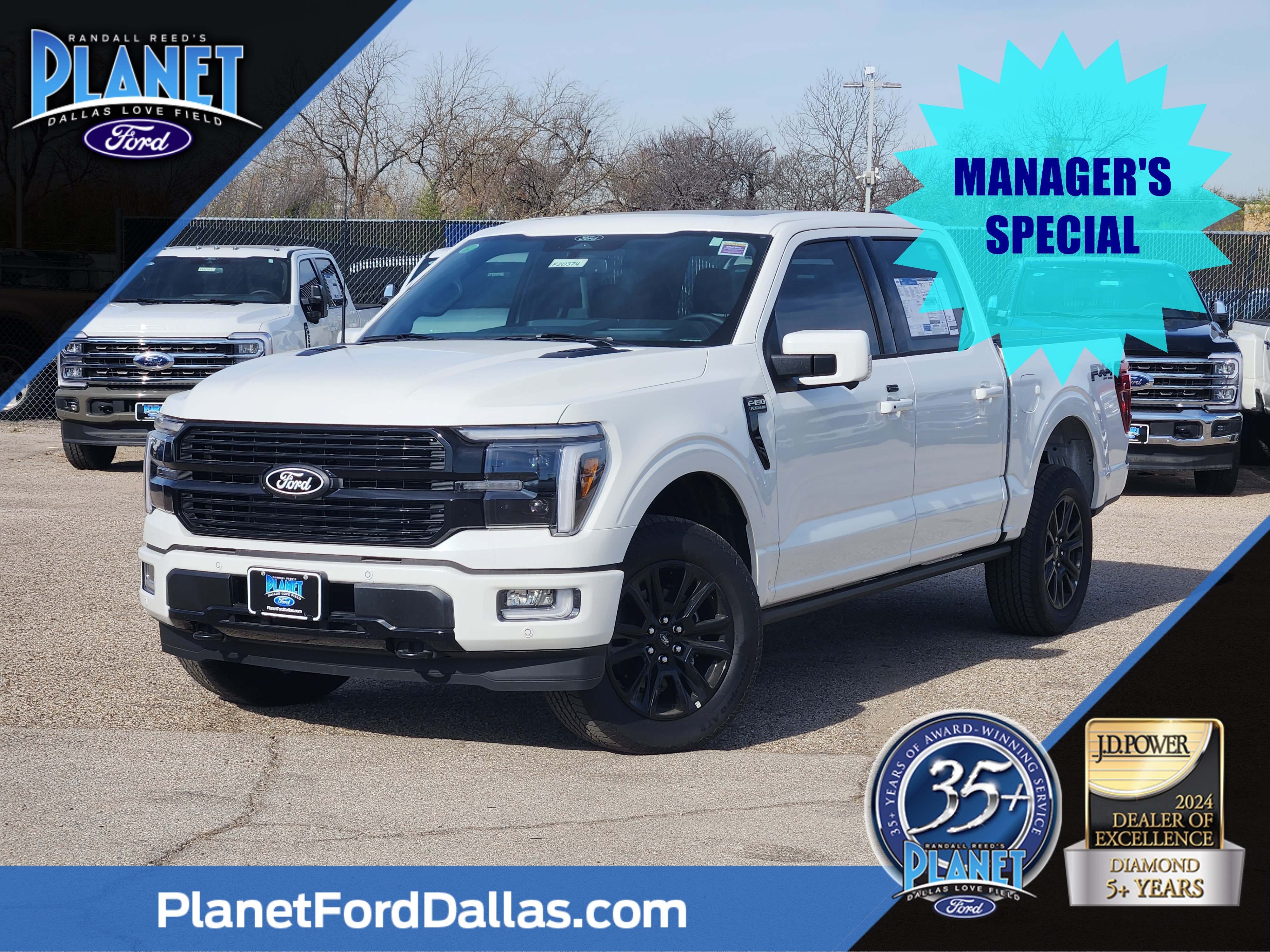 New 2025 Star White Metallic Tricoat Ford Platinum image 1