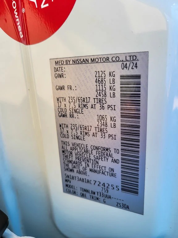 Used 2024 Everest White Pearl Nissan S image 23