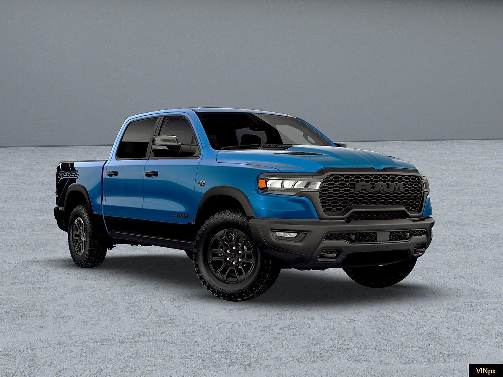 New 2026 Hydro Blue Pearl-Coat Exterior Paint RAM Rebel image 11