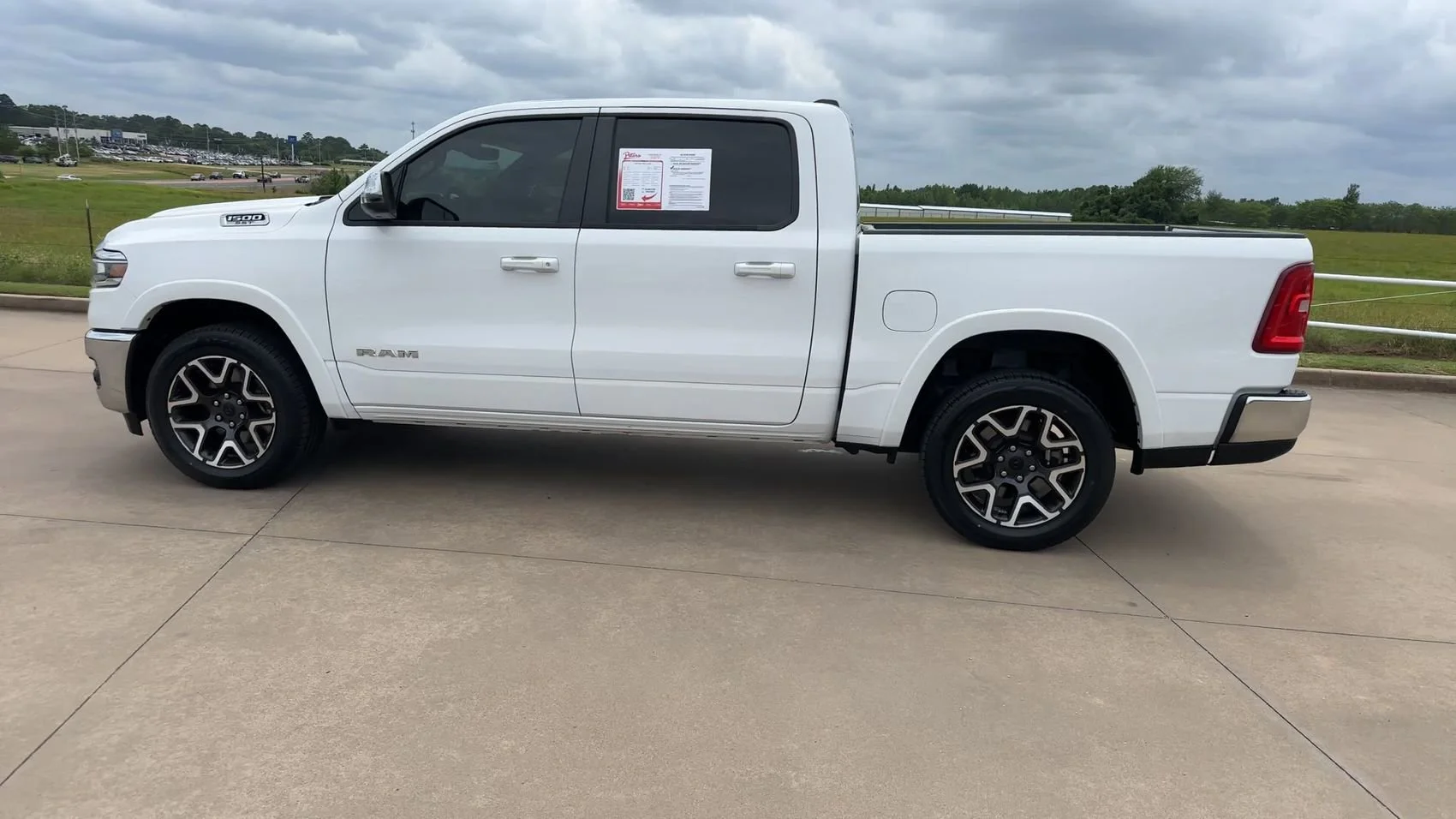 Used 2025 Bright White Clearcoat Ram Laramie image 6