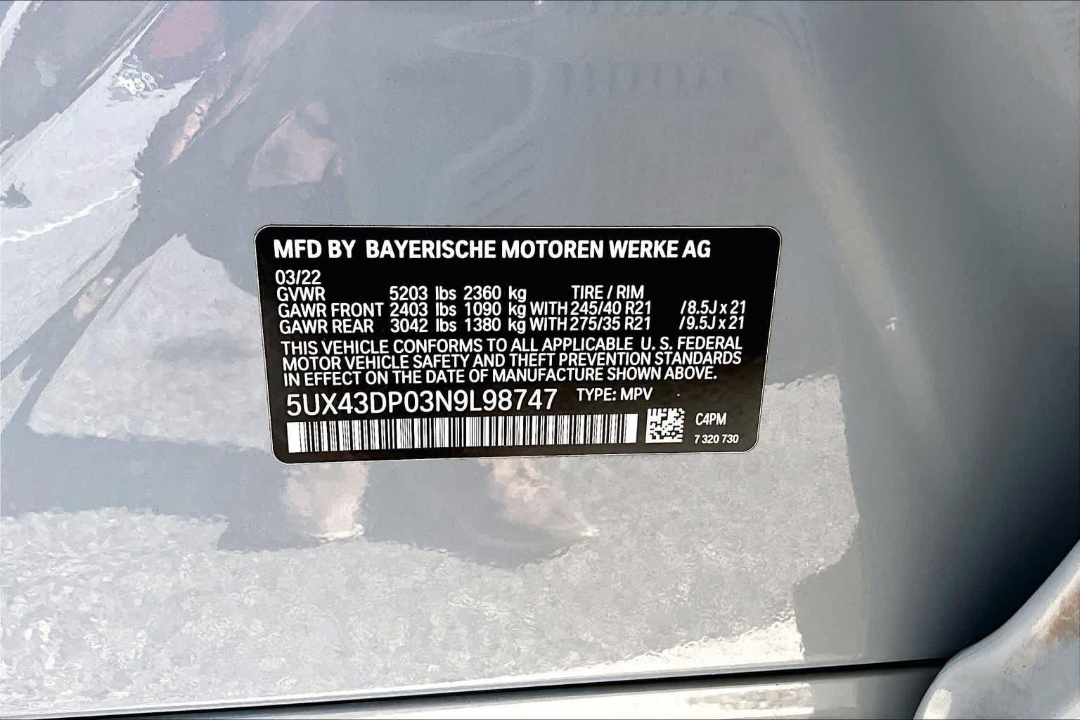 Used 2022 Brooklyn Grey Metallic BMW sDrive30i image 37