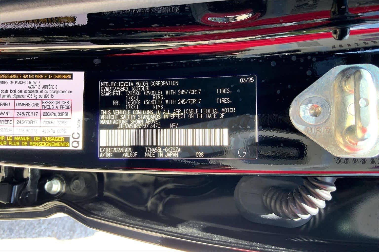 Used 2025 Black Toyota SR5 image 34