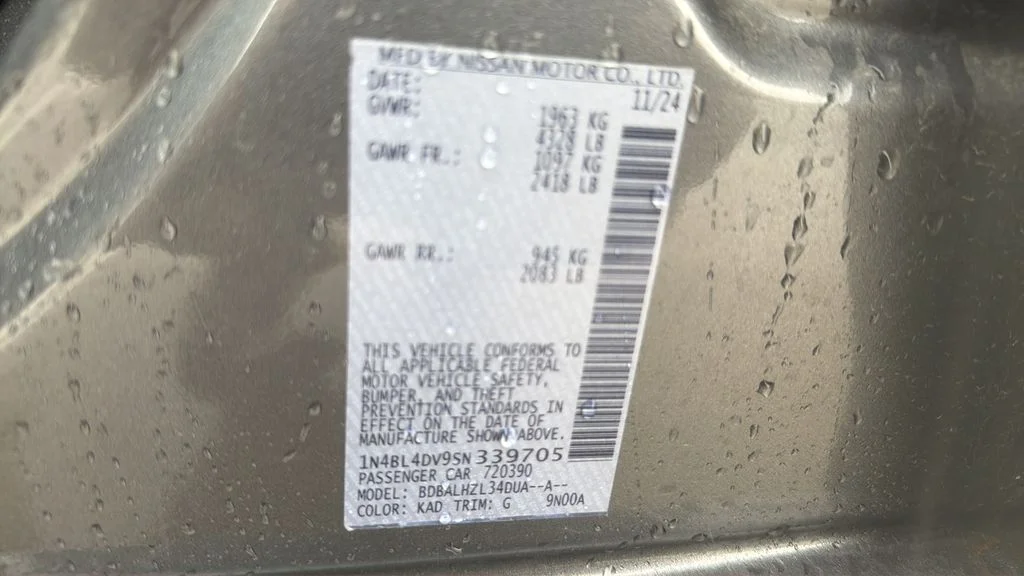 Used 2025 Gun Metallic Nissan SV image 17