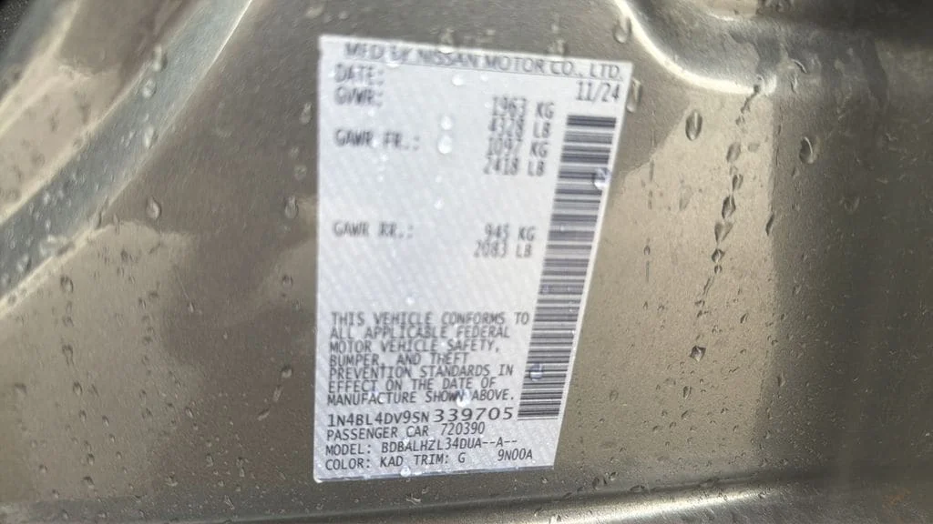 Used 2025 Gun Metallic Nissan SV image 17