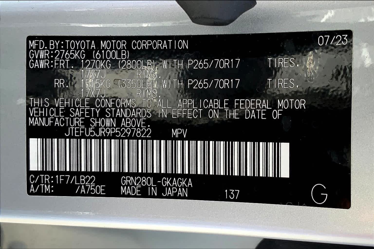 Used 2023 Classic Silver Metallic Toyota SR5 Premium image 69