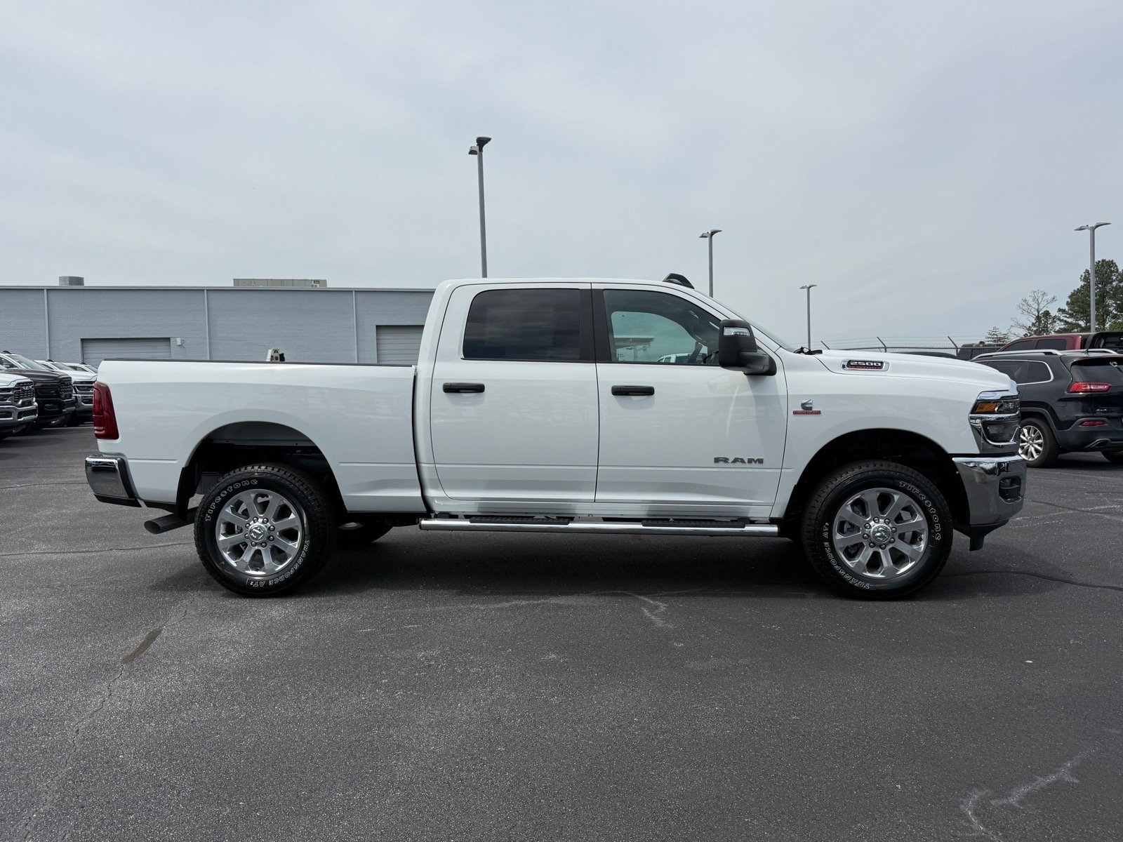 New 2026 Bright White Clear-Coat Exterior Paint RAM Big Horn Crew Cab 4x4 6