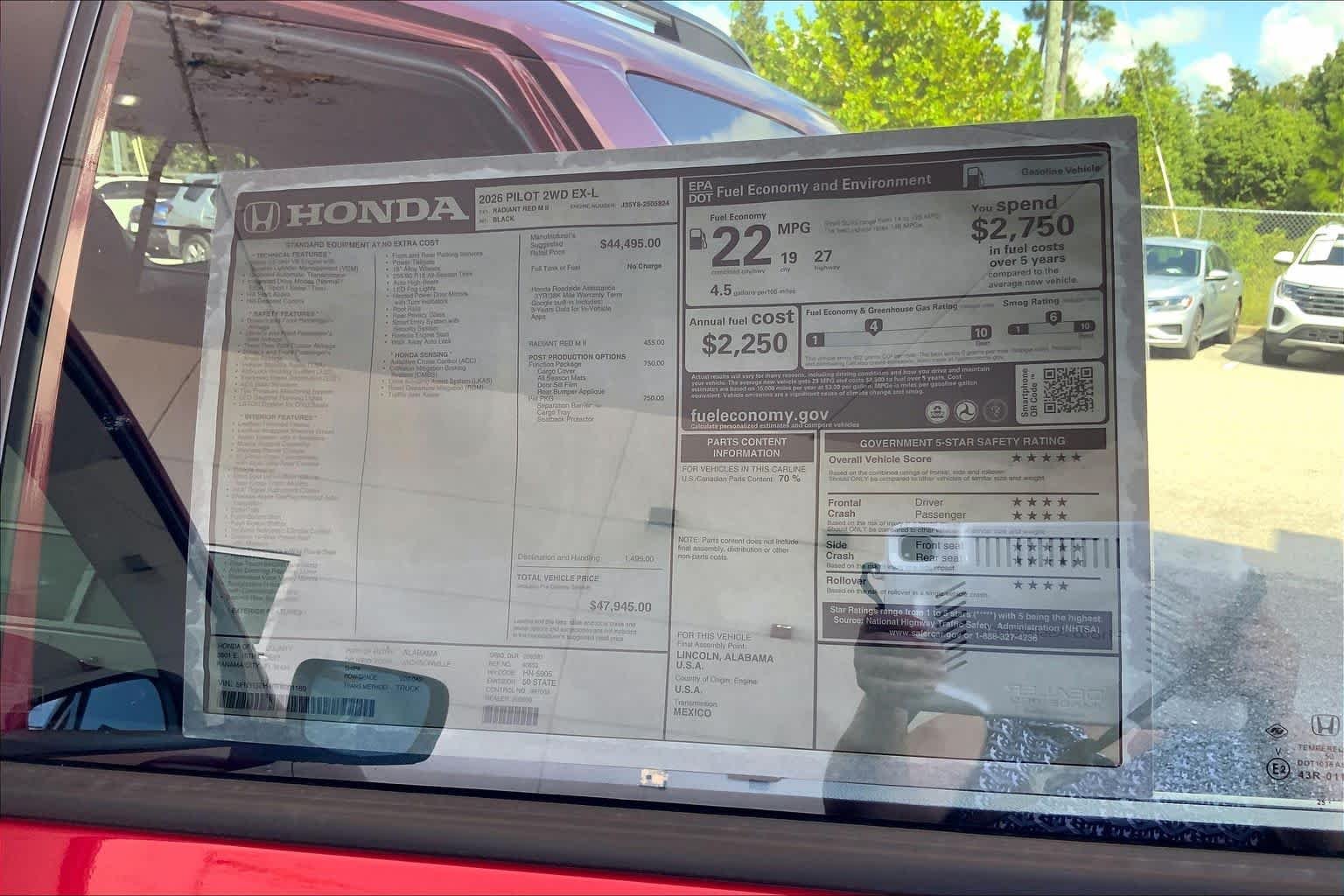 2026 Honda Pilot EX-L - Photo 19