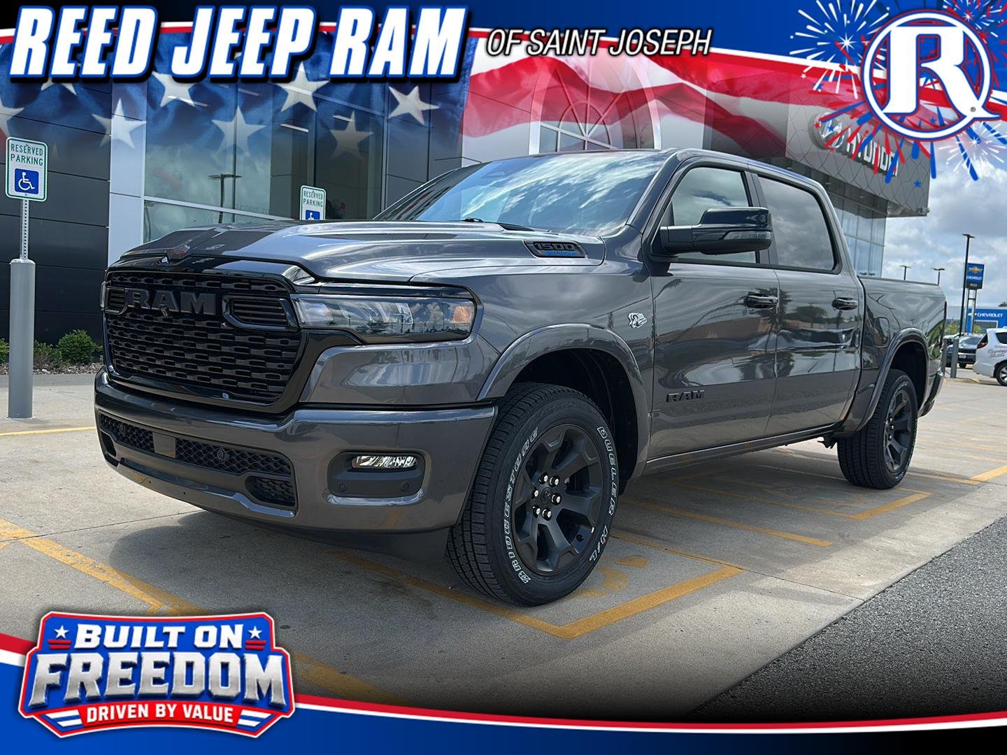 New 2026 Granite Crystal Metallic Clear-Coat Exterior Paint RAM Big Horn image 1