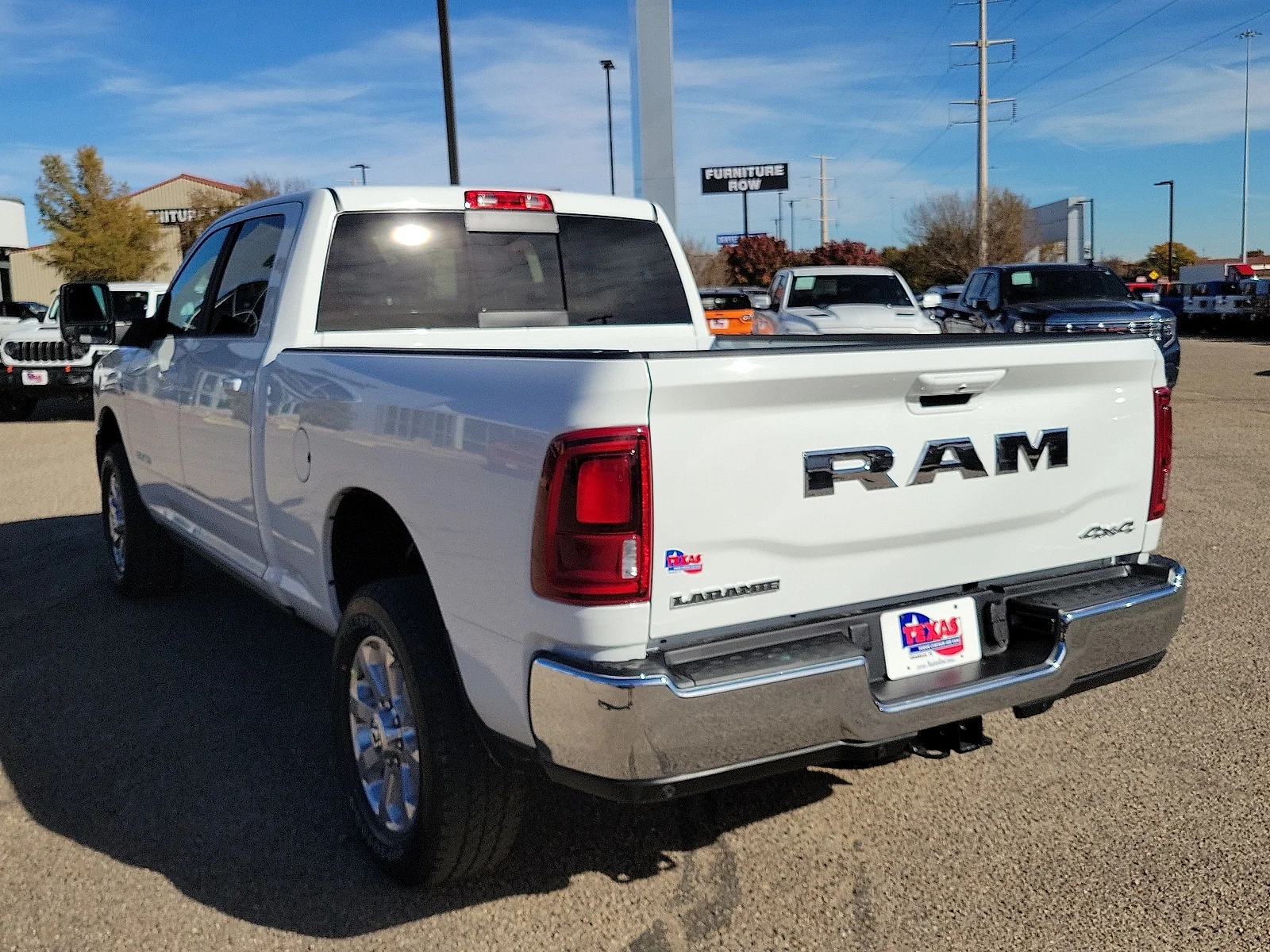 New 2026 Bright White Ram LARAMIE CREW CAB 4X4 6