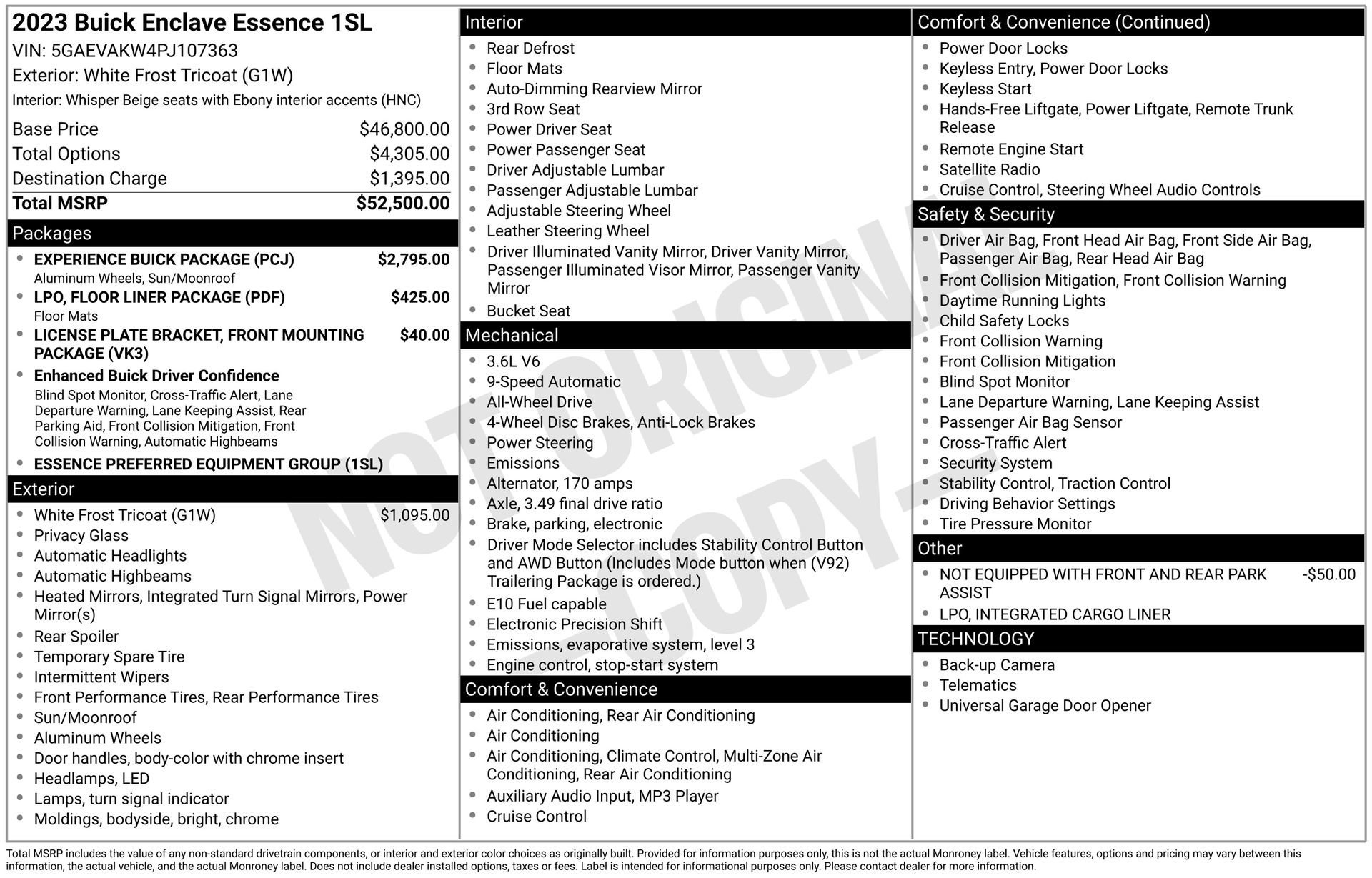 2023 BUICK ENCLAVE - Image 3