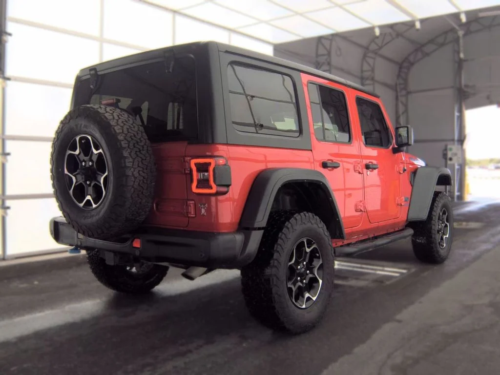 Used 2021 Red Jeep Unlimited Rubicon 4xe image 2