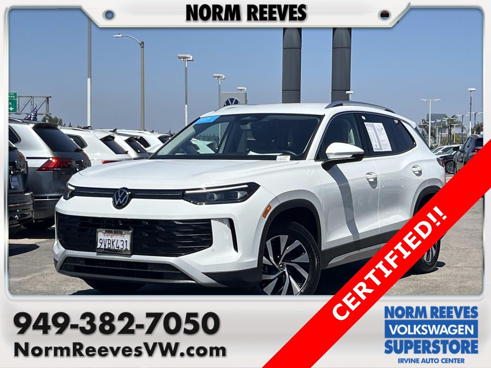 Certified Used 2025 Pure White Volkswagen S image 1