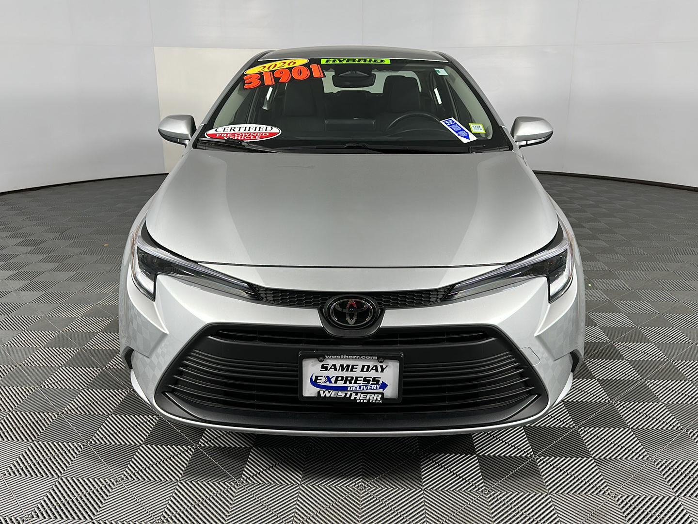 Certified Used 2026 Classic Silver Metallic Toyota Hybrid LE image 2
