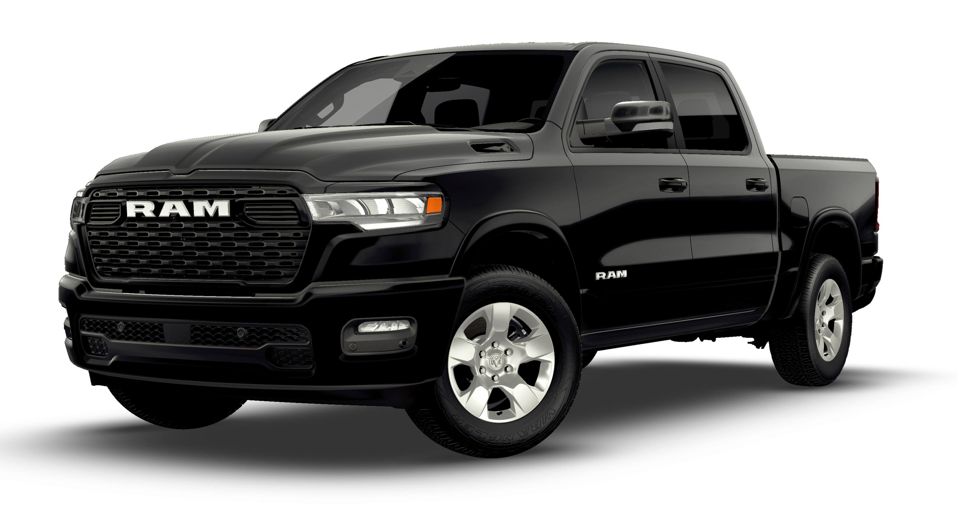 New 2026 Diamond Black Crystal Pearl-Coat Exterior Paint RAM Big Horn/Lone Star image 27