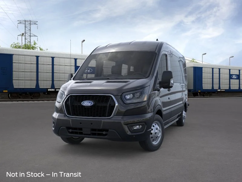 New 2026 Agate Black Metallic Ford Passenger Van XLT image 2