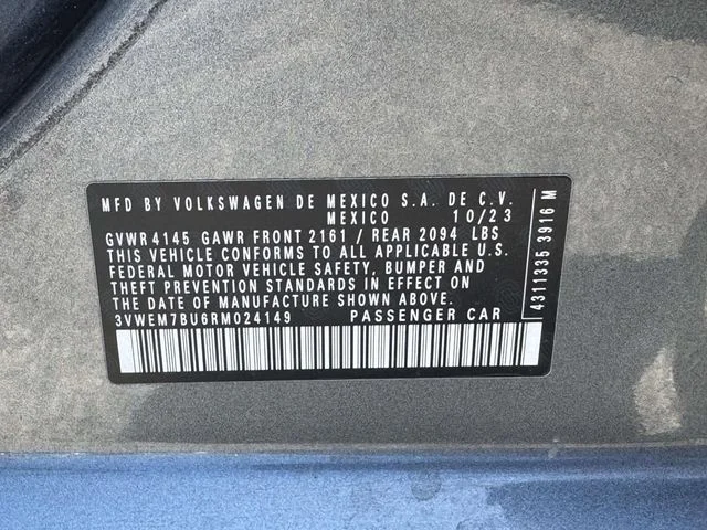 Used 2024 Gray Volkswagen 1.5T SE image 30