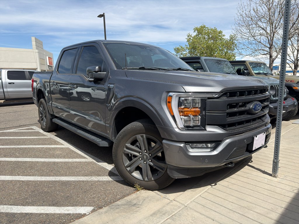 Used 2023 Carbonized Gray Metallic Ford LARIAT image 4