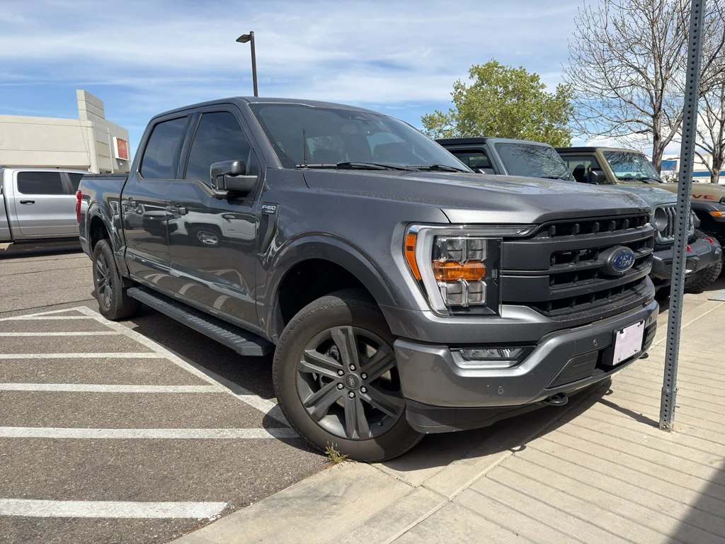 Used 2023 Carbonized Gray Metallic Ford LARIAT image 4