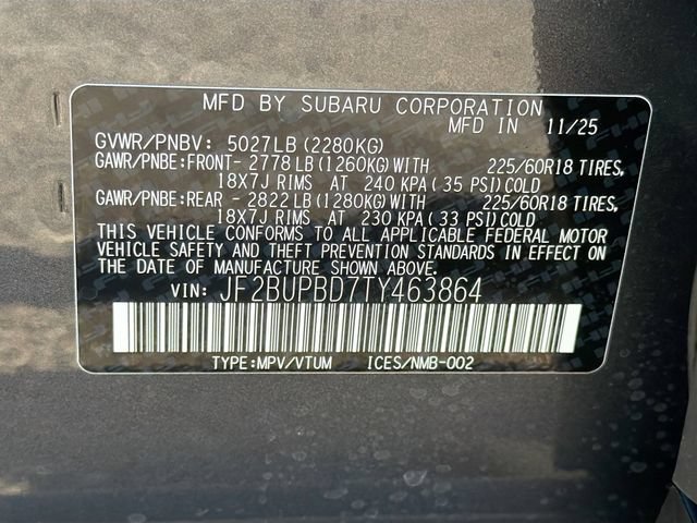 Certified Used 2026 Magnetite Gray Metallic Subaru Premium image 42