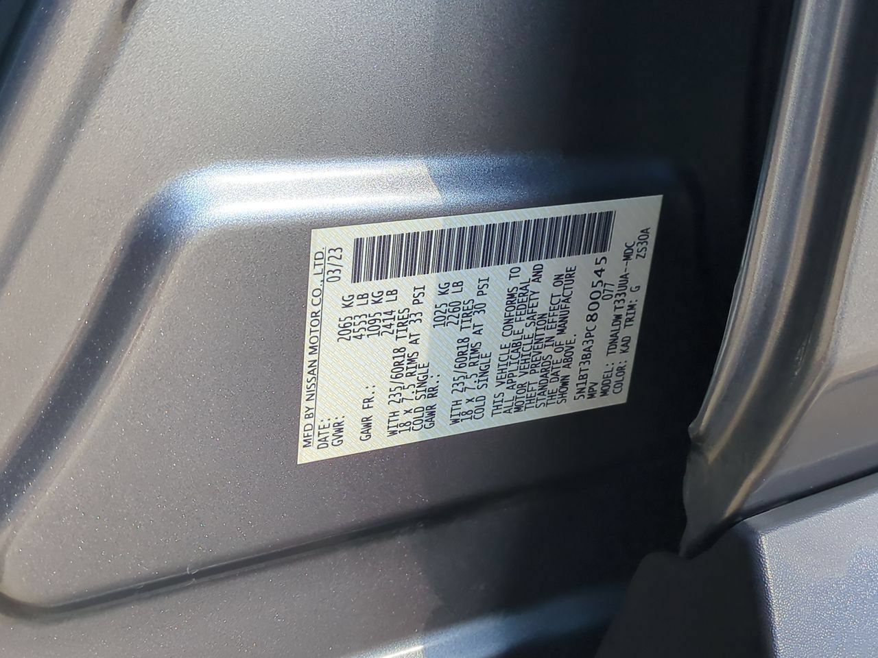 Used 2023 Gun Metallic Nissan SV image 32