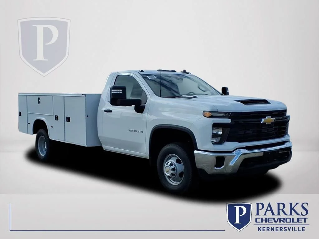 New 2025 Summit White Chevrolet Work Truck image 1