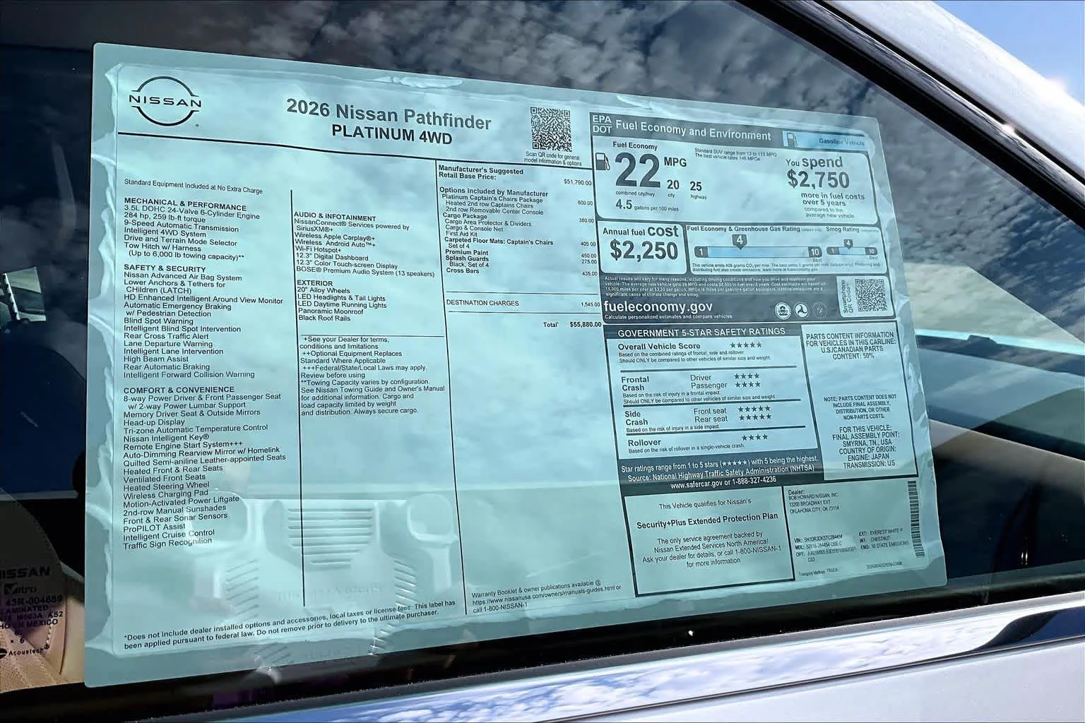 New 2026 Everest White Pearl Tricoat Nissan Platinum image 19