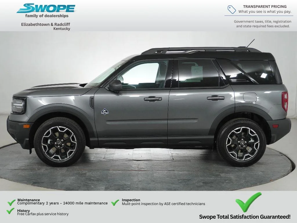 New 2025 Carbonized Gray Metallic Ford Outer Banks® image 7
