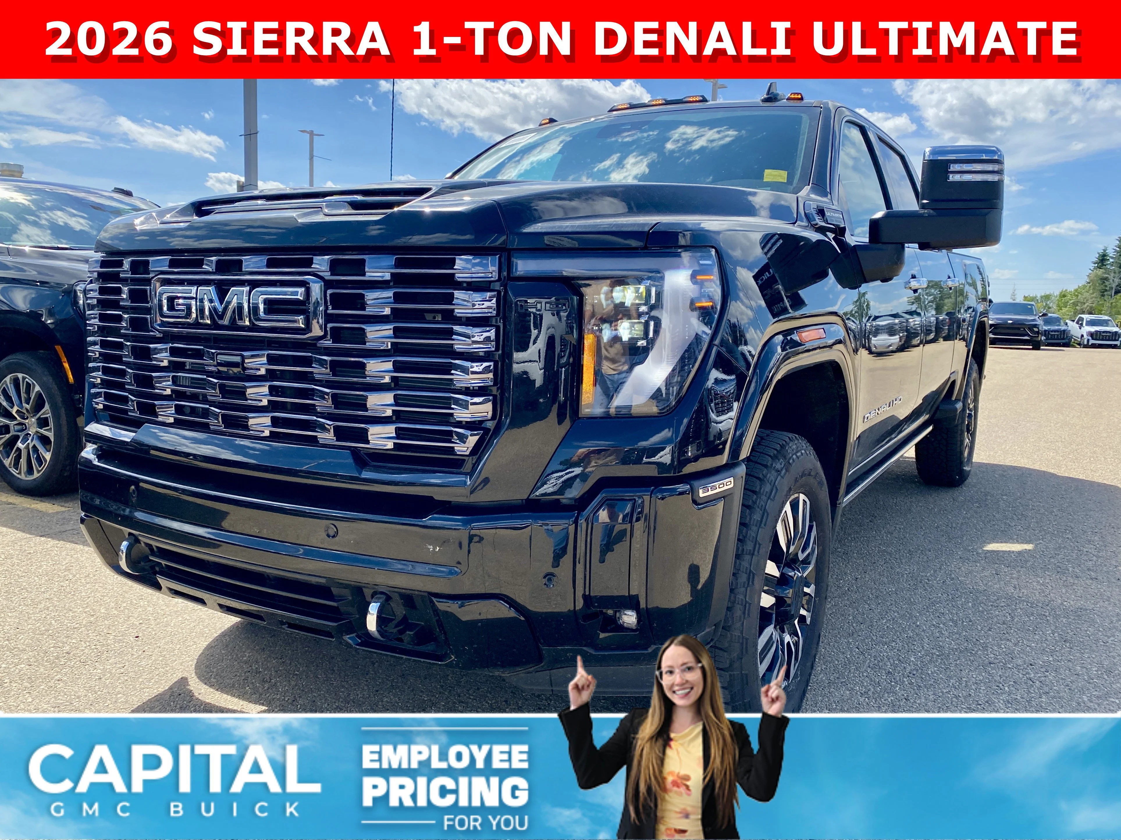 New 2026 ONYX BLACK GMC Denali Ultimate image 1